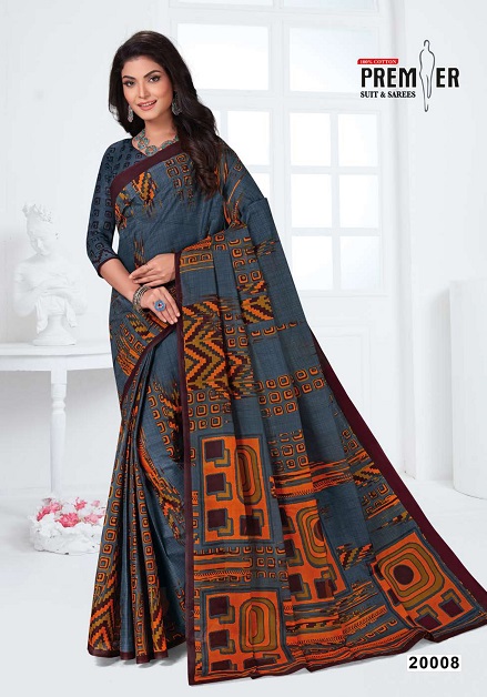 Premier Sun City Vol 20 Pure Cotton  Printed Designer Sarees